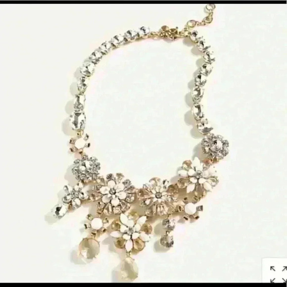 J Crew New Flower Boom Statement Necklace - Picture 1 of 11
